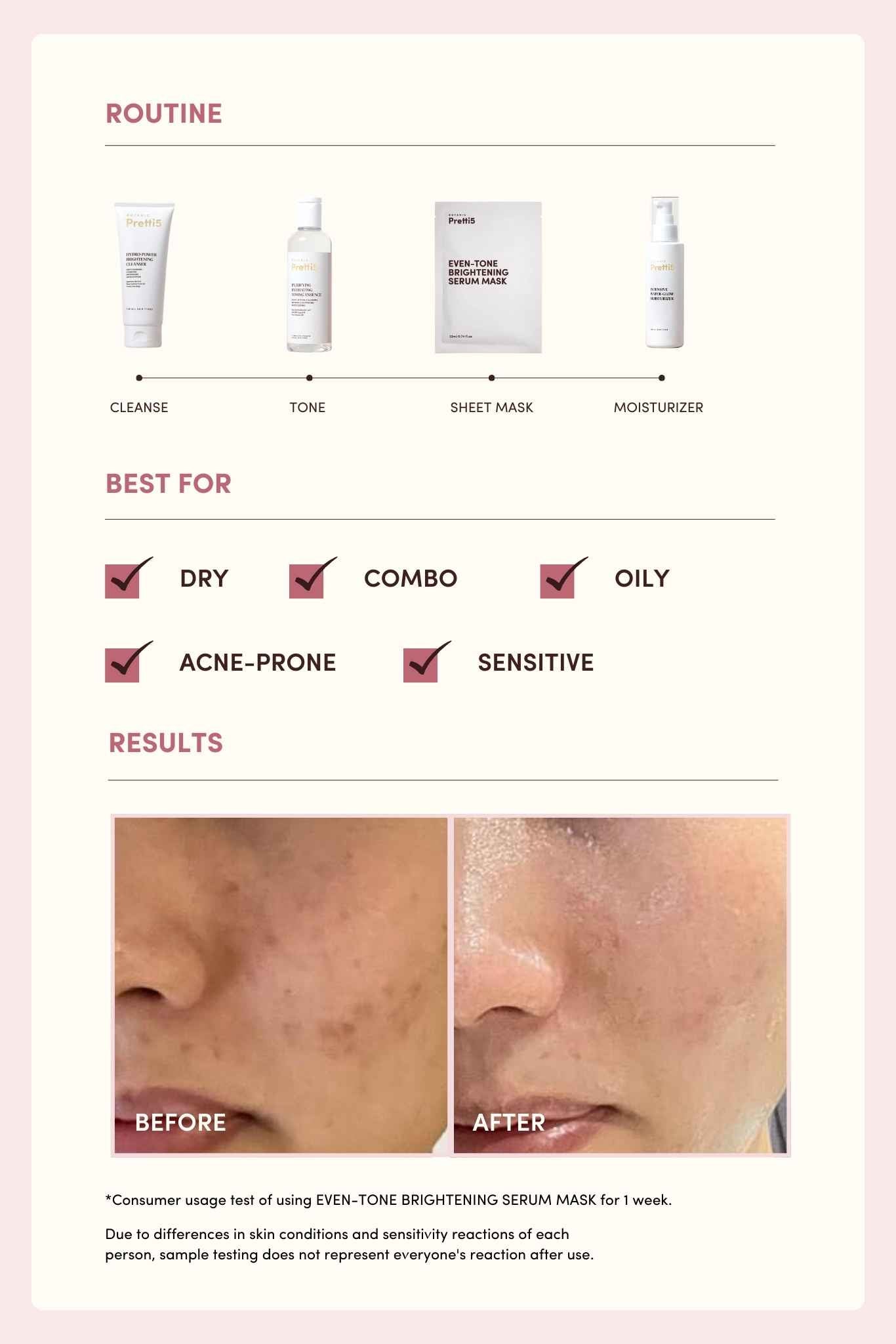 EVEN-TONE BRIGHTENING SERUM MASK